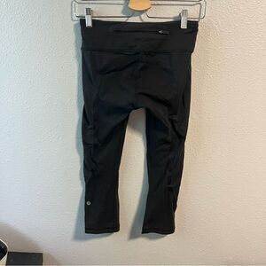 Lululemon Run Crops Black 20”